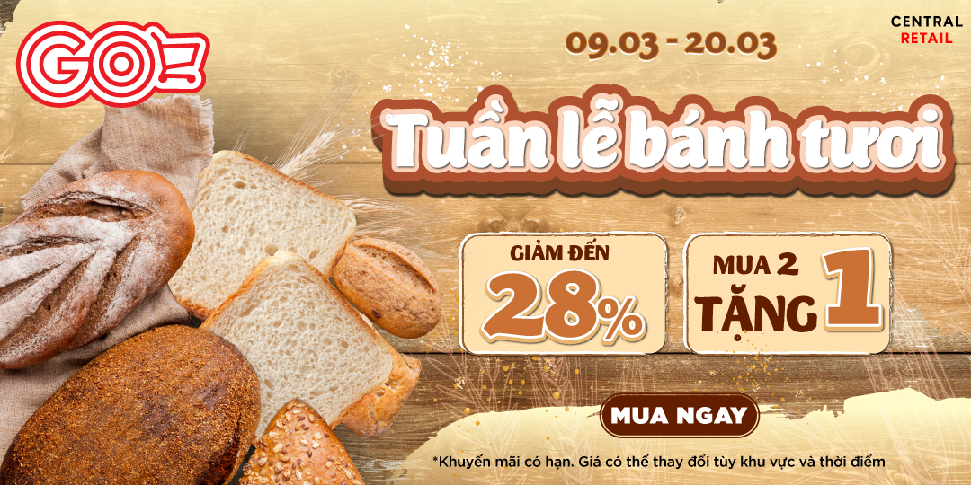 TUẦN LỄ BÁNH TƯƠI - TRAO ƯU ĐÃI NGỌT NGÀO