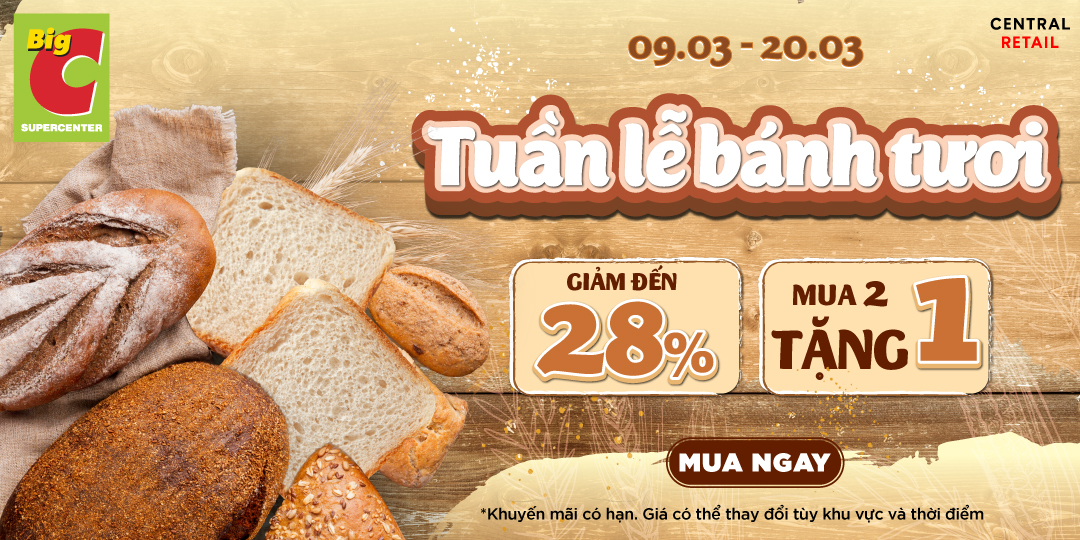 TUẦN LỄ BÁNH TƯƠI - TRAO ƯU ĐÃI NGỌT NGÀO