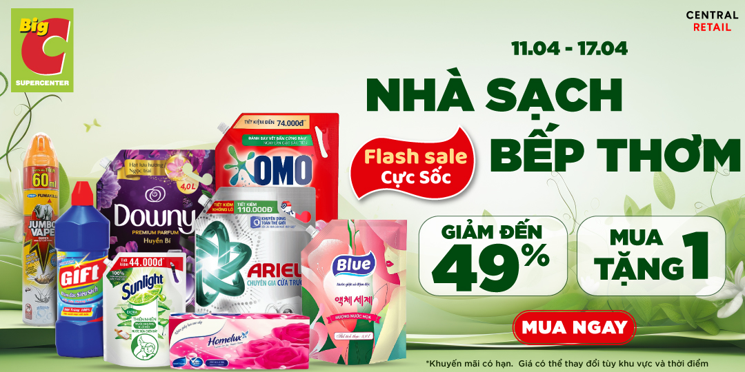 NHÀ SẠCH, BẾP THƠM - DEAL HỜI CHO BẠN