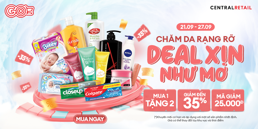 CHẠM DEAL YÊU KIỀU GIẢM ĐẾN 35% CHIỀU NÀNG CHĂM DA