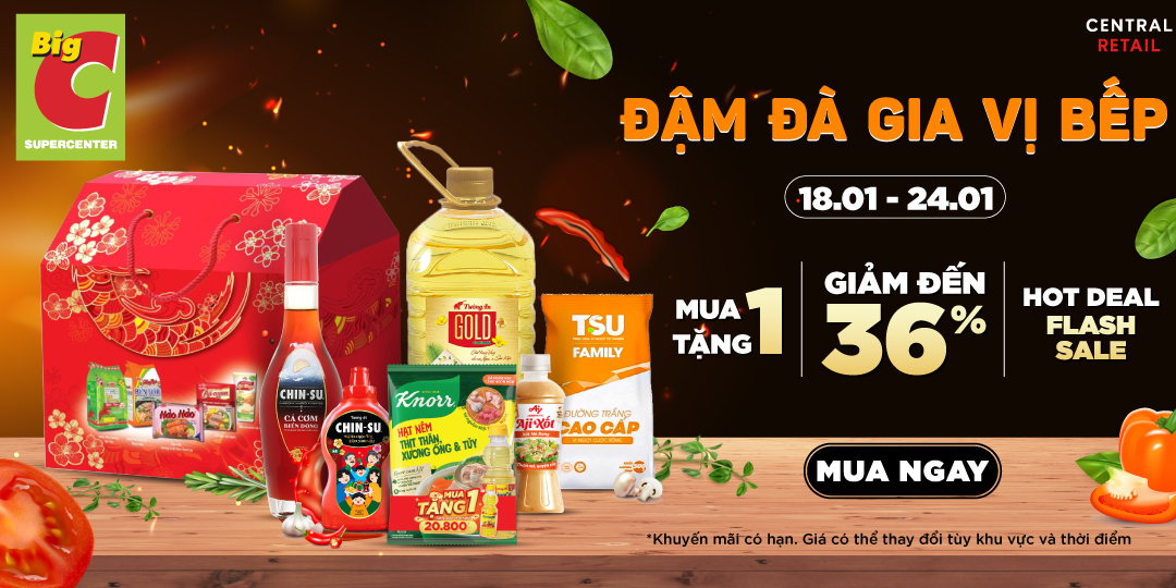 THƠM NGON MỖI BỮA ĂN - ĐẬM ĐÀ GIA VỊ TẾT