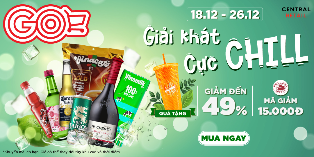 GIẢI KHÁT CỰC CHILL - PHIÊU CÙNG ƯU ĐÃI GIẢM ĐẾN 49%