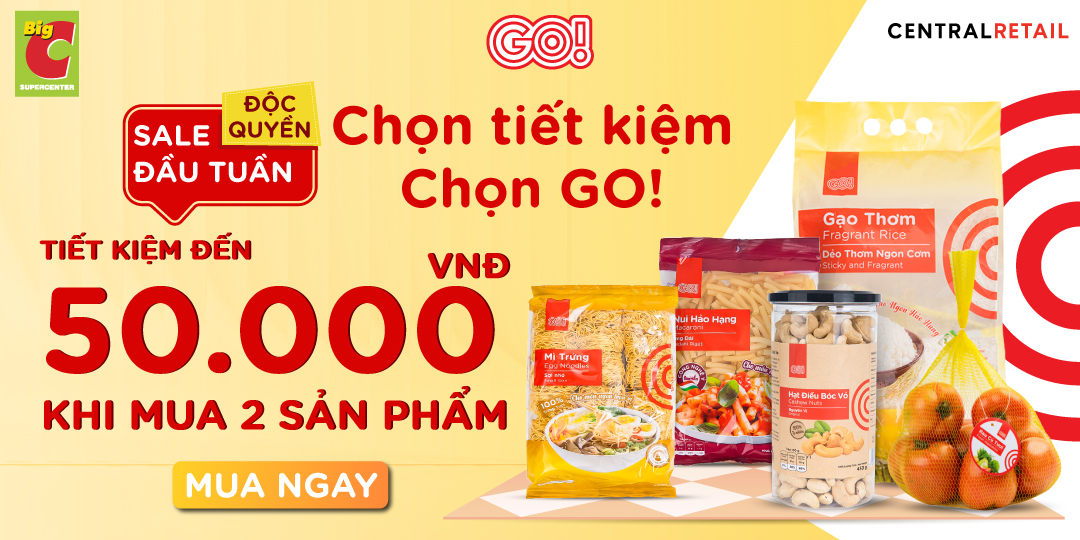 CHÀO TUẦN MỚI VỚI DÀN ƯU ĐÃI TIẾT KIỆM LÊN ĐẾN 50.000Đ