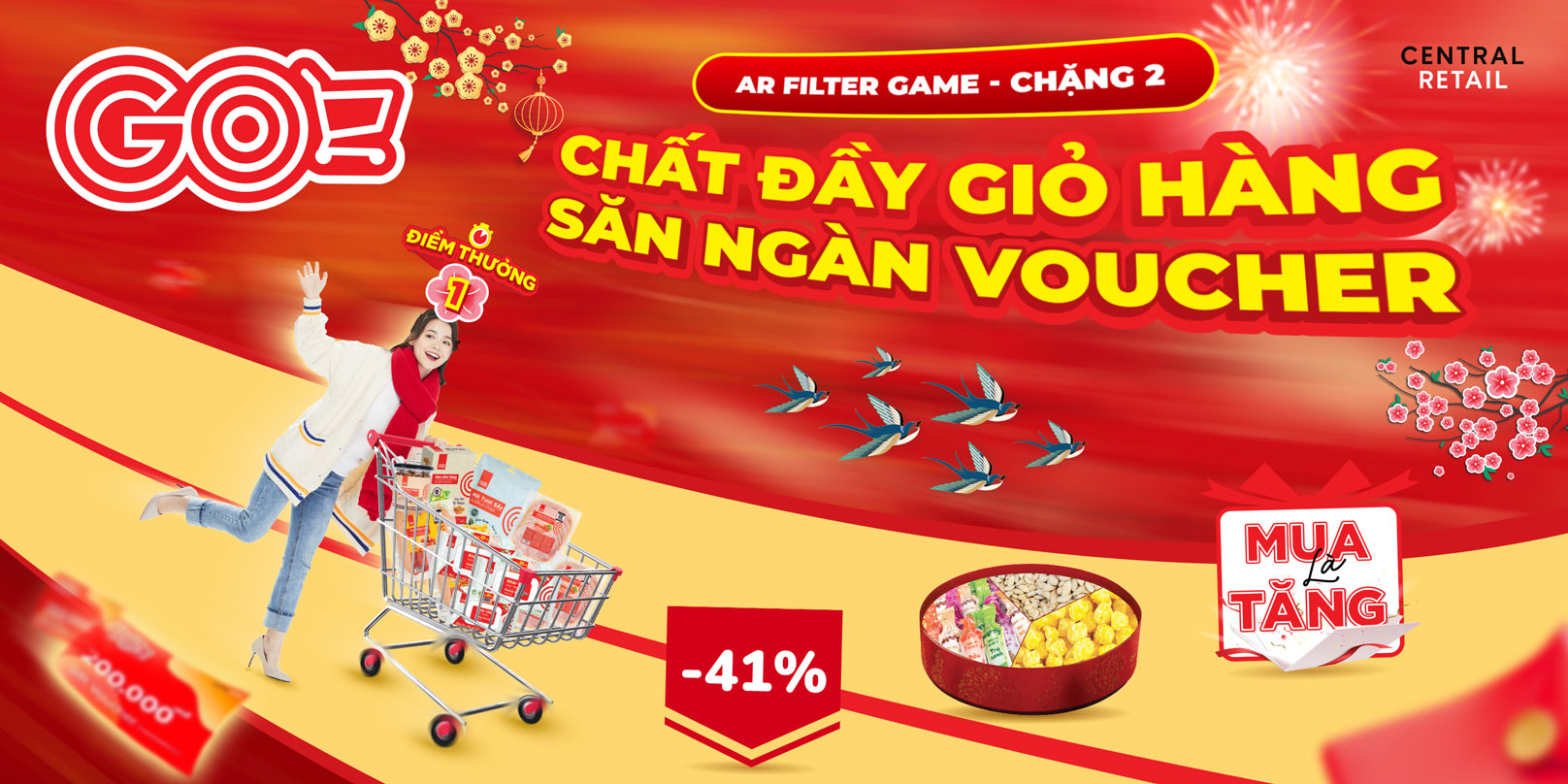 THỂ LỆ CHƯƠNG TRÌNH CHẶNG 2 CHẤT ĐẦY GIỎ HÀNG SĂN NGÀN VOUCHER