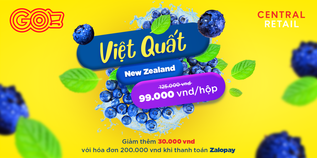 ƯU ĐÃI VIỆT QUẤT CHỈ 99.000VND, MUA HÀNG GO! TRÊN ZALO TẶNG THÊM VOUCHER 30.000VND