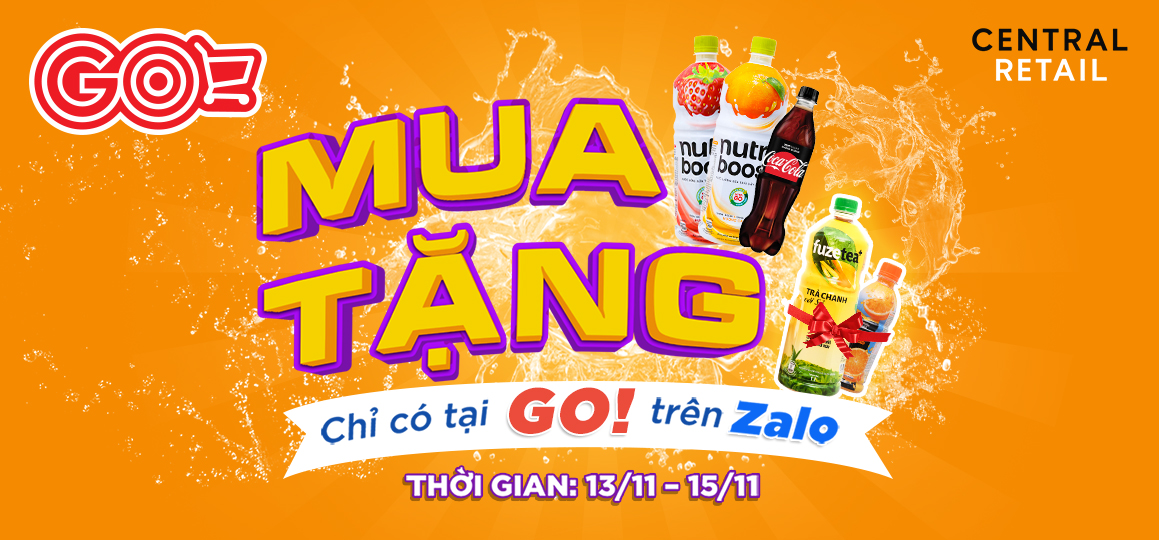 [ƯU ĐÃI SỐC] MUA 1 TẶNG 1 COCA-COLA CHỈ CÓ TẠI GO! TRÊN Zalo