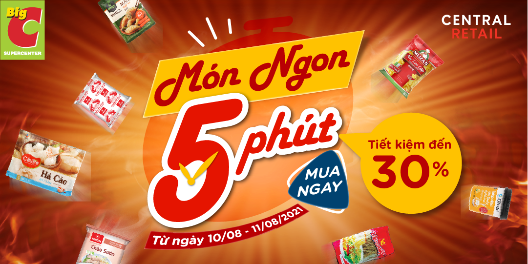 TỔNG HỢP ƯU ĐÃI MÓN NGON 5 PHÚT DỄ LÀM TẠI NHÀ - 01 NGÀY DUY NHẤT