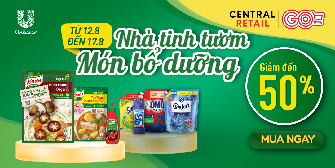 DEAL KHỦNG 50% - UNILEVER TUNG MƯA SALE CHO HỘI NGHIỆN NHÀ