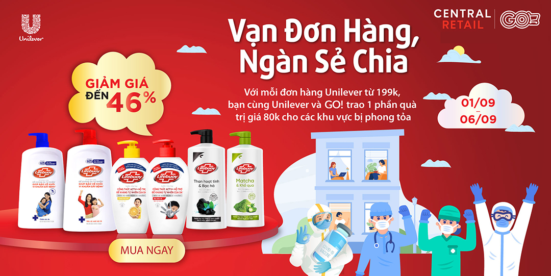 VẠN ĐƠN HÀNG, NGÀN SẺ CHIA - CÙNG UNILEVER GÓP QUÀ CHO KHU PHONG TỎA