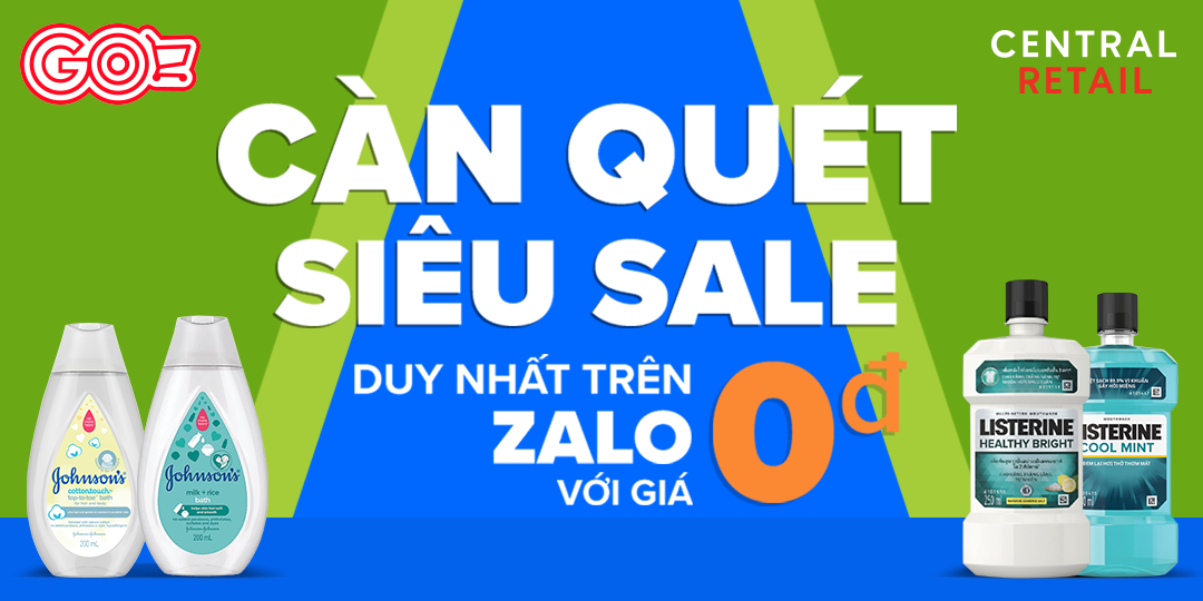 CÀN QUÉT SIÊU SALE - SẮM LISTERINE VỚI GIÁ 0 ĐỒNG