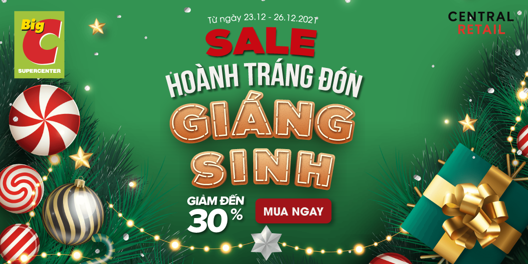 SALE TO HOÀNH TRÁNG ĐẾN 30% ĂN MỪNG GIÁNG SINH