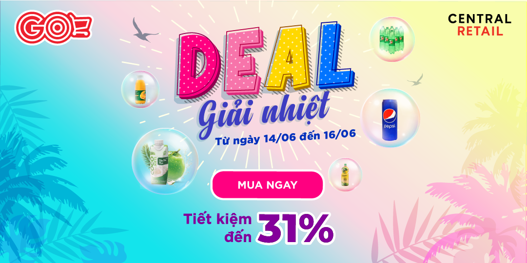 HÈ NÓNG NAY CÒN NÓNG HƠN VỚI SIÊU DEAL GIẢM GIÁ 31% TẠI GO! 