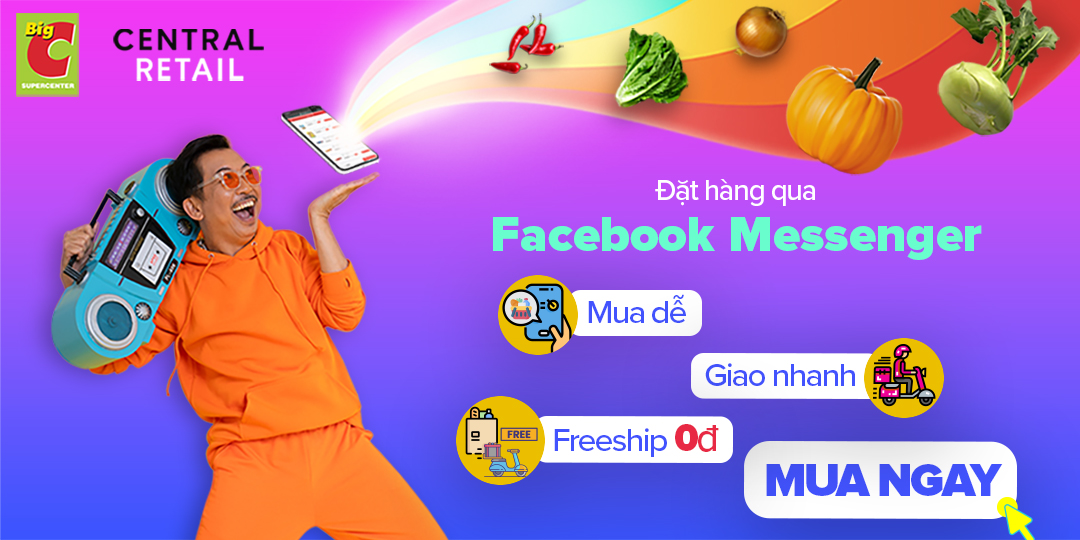 Big C RA MẮT CỬA HÀNG TRỰC TUYẾN TRÊN FACEBOOK MESSENGER