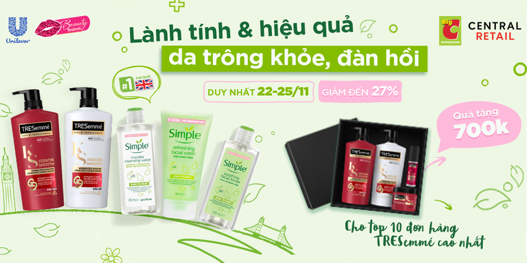 CHƠI HỆ SĂN SALE DỄ GÌ BỎ QUA ƯU ĐÃI UNILEVER, VỪA GIẢM GIÁ VỪA TẶNG QUÀ CHẤN ĐỘNG TOÀN SÀN