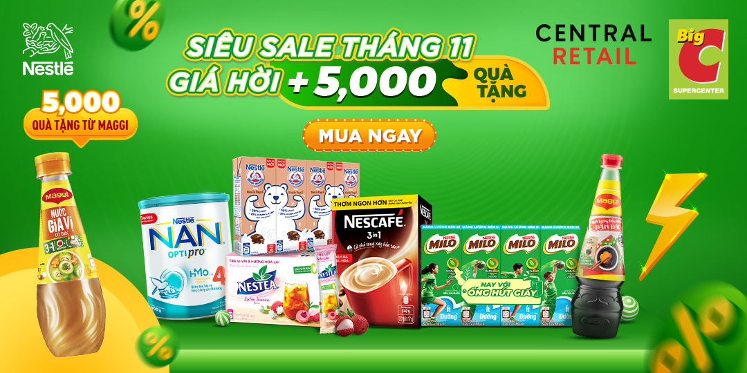 NẠP ĐẦY NĂNG LƯỢNG CÙNG NESTLÉ, NHẬN QUÀ TẶNG VUI NGẤT NGÂY