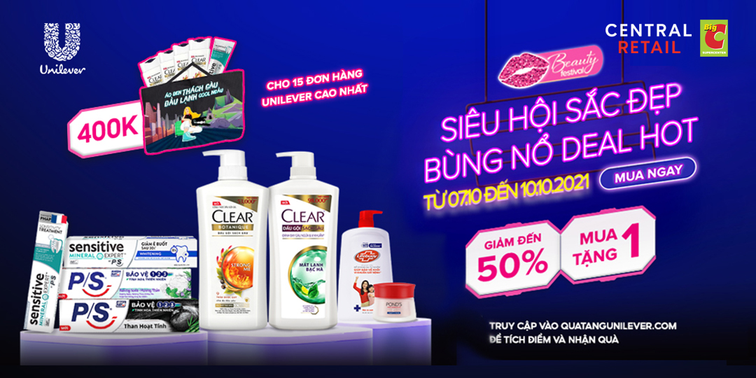 Ở NHÀ VẪN XINH, CÙNG SĂN ƯU ĐÃI TẠI LỄ HỘI LÀM ĐẸP TỪ UNILEVER SƯỚNG RUNG RINH