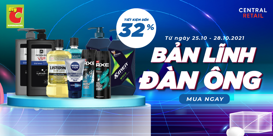 TÚT TÁT LẠI VẺ ĐIỂN TRAI NHỜ COMBO ƯU ĐÃI LÊN ĐẾN 32% CHĂM SÓC CƠ THỂ DÀNH RIÊNG CHO PHÁI MẠNH