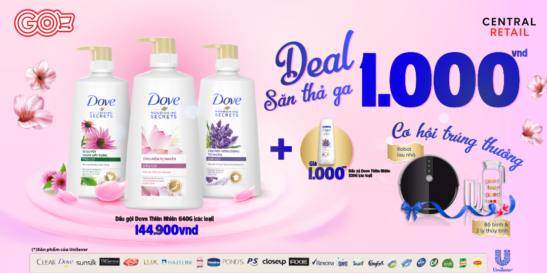 ĐẶT HÀNG UNILEVER QUA ZALO GO! - SĂN NGAY DEAL 1K