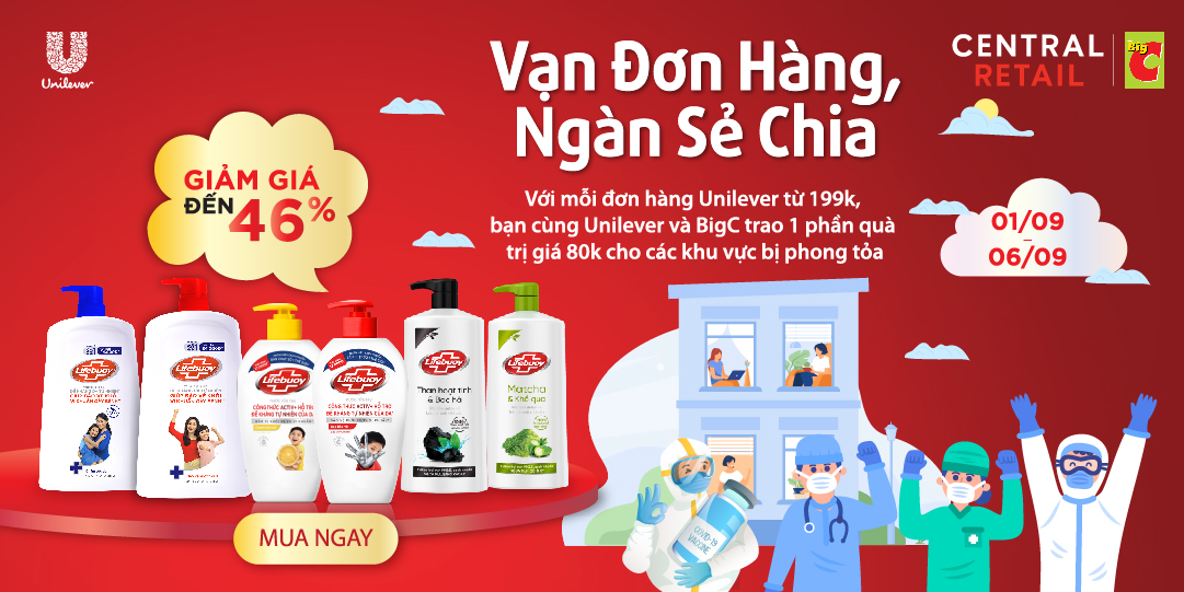 VẠN ĐƠN HÀNG, NGÀN SẺ CHIA - CÙNG UNILEVER GÓP QUÀ CHO KHU PHONG TỎA