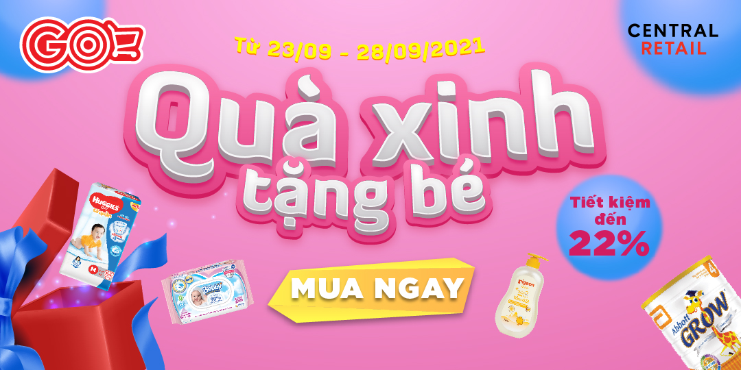 Ở NHÀ VẪN VUI VÌ CÓ QUÀ XINH TẶNG BÉ LẠI TIẾT KIỆM ĐẾN 22%