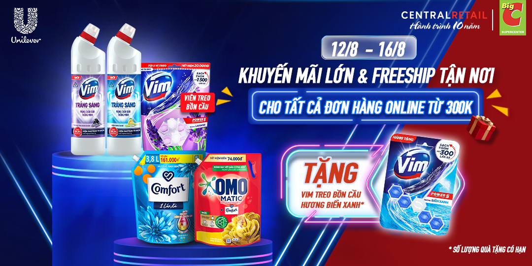 THÁNG TÁM, MUA LÀ GIẢM - UNILEVER TUNG VOUCHER CỰC ĐỈNH