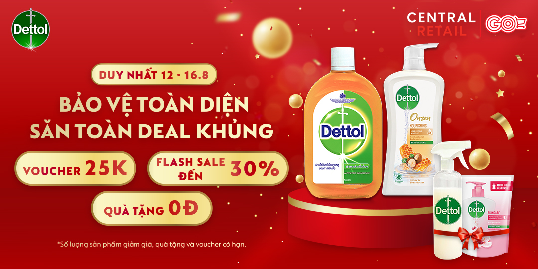 MỞ DEAL THÁNG 8 - DETTOLL ƯU ĐÃI 