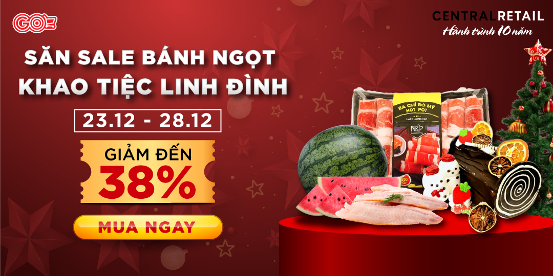 [ÁP DỤNG MUA ONLINE TẠI APP GO! & BIG C] MỞ TIỆC GIÁNG SINH - NGỒI NHÀ SĂN SALE CỰC ĐÃ