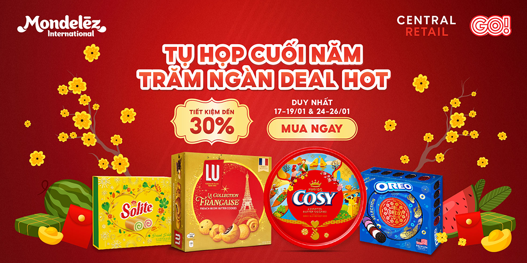 BÙNG NỔ ĐẠI CHIẾN BÁNH MONDELEZ CHỈ TỪ 13.200VND