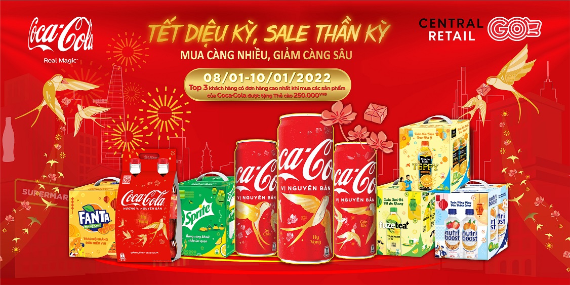 BẬT DEAL COCA-COLA, VUI UỐNG THẢ GA – DUY NHẤT 03 NGÀY GIẢM SÂU ĐẾN 22%