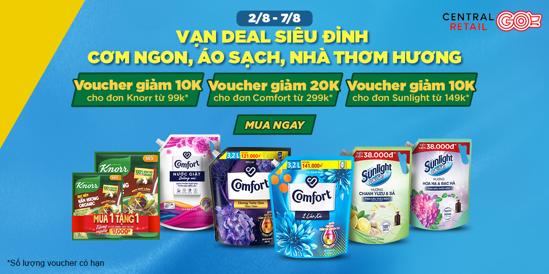 TẬN HƯỞNG MƯA VOUCHER UNILEVER ĐỘC QUYỀN TRÊN APP & ZALO GO!