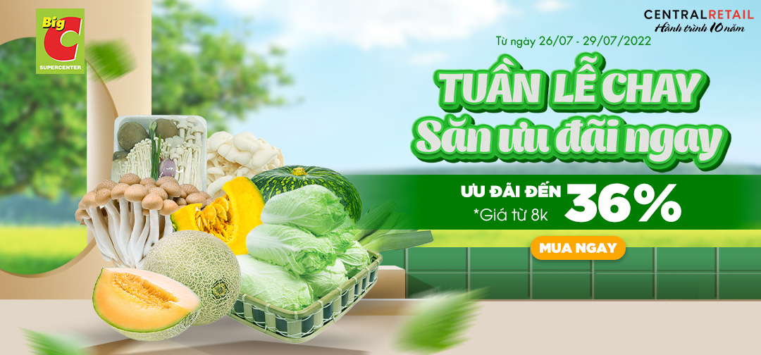 ĐẦU THÁNG ĂN CHAY CÓ NGAY DEAL GIẢM 36%