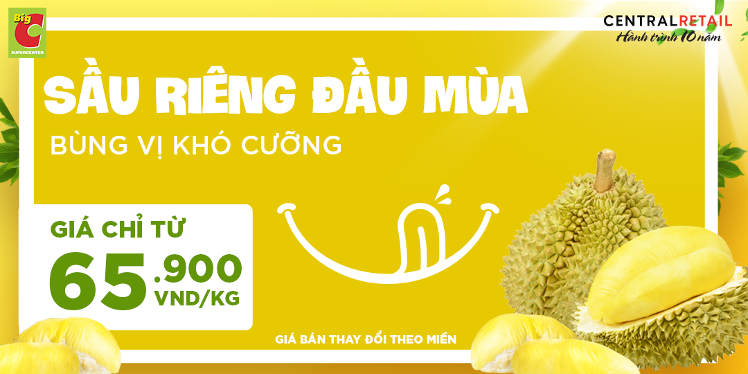 THƯỞNG THỨC SẦU RIÊNG CỰC ĐÃ CHỈ TỪ 65.900VND