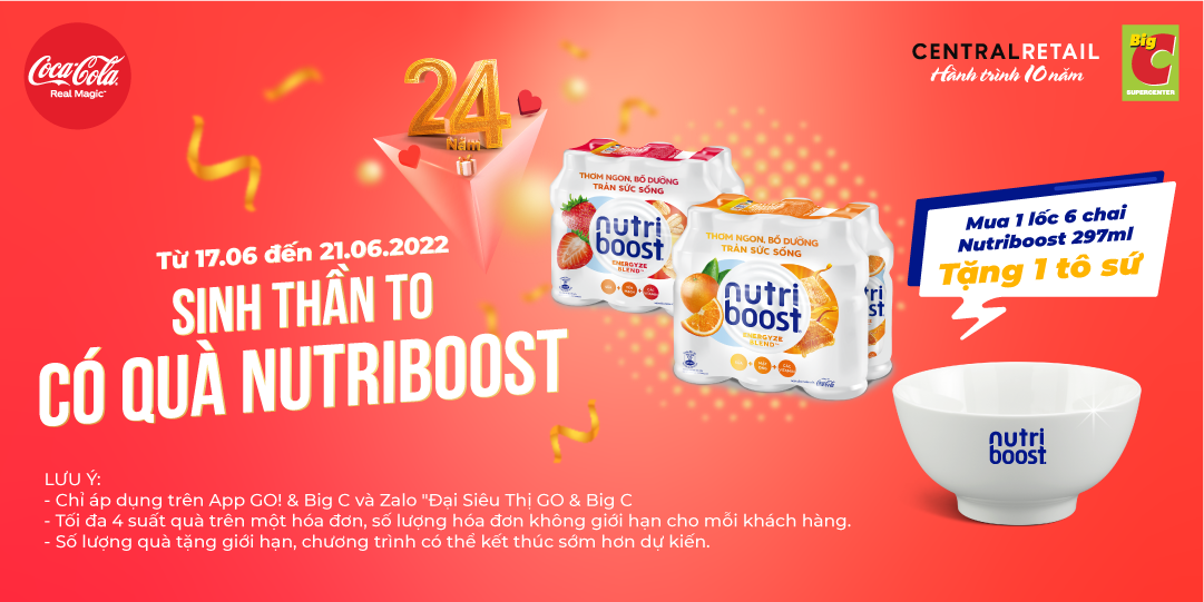 SIÊU SALE SINH NHẬT BIG C & GO!, COCA-COLA TẶNG QUÀ MÊ LY