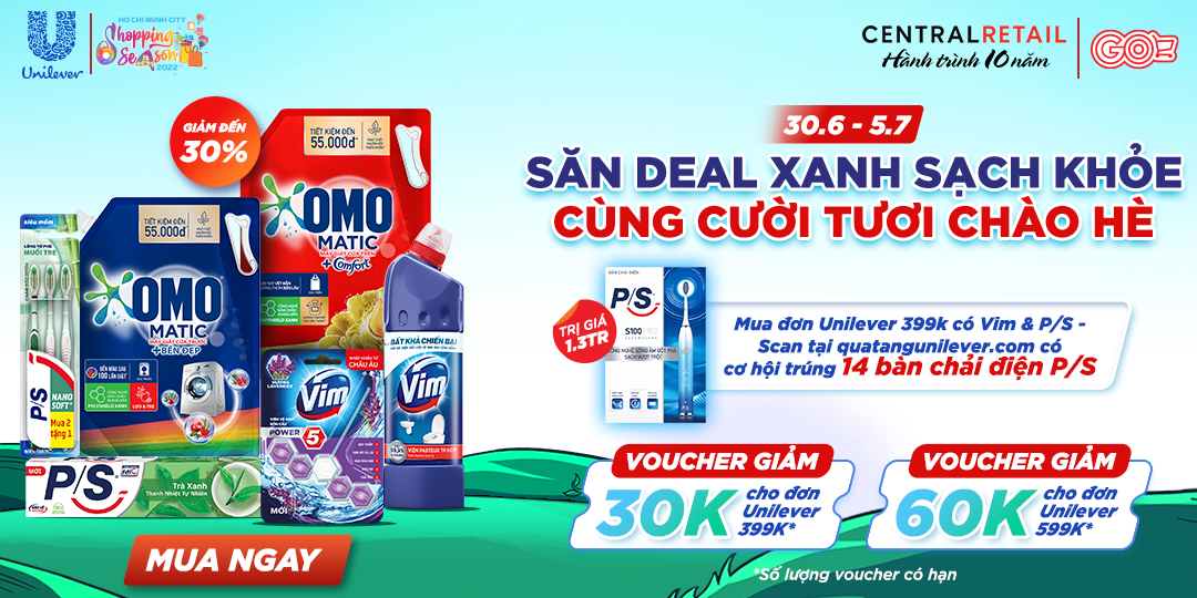 UNILEVER TẶNG KHÁCH IU DEAL CỰC HOT