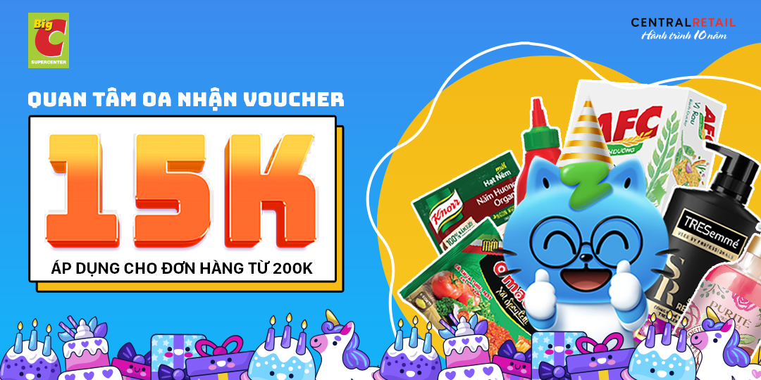 CHÀO MỪNG BẠN MỚI, NHẬN NGAY VOUCHER ZALOPAY 15K KHI ẤN QUAN TÂM 