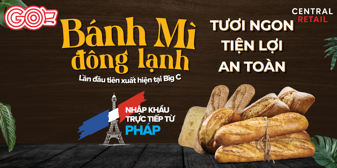 TUNG BÔNG CHÀO ĐÓN BÁNH MÌ ĐÔNG LẠNH THƯƠNG HIỆU MENISSEZ NHẬP KHẨU TRỰC TIẾP TỪ PHÁP LẦN ĐẦU CÓ MẶT TẠI GO!