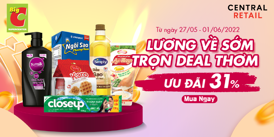 CHỈ 1 TUẦN DUY NHẤT: DEAL HOT ĐẾN 31%, CỨ MUA LÀ HỜI