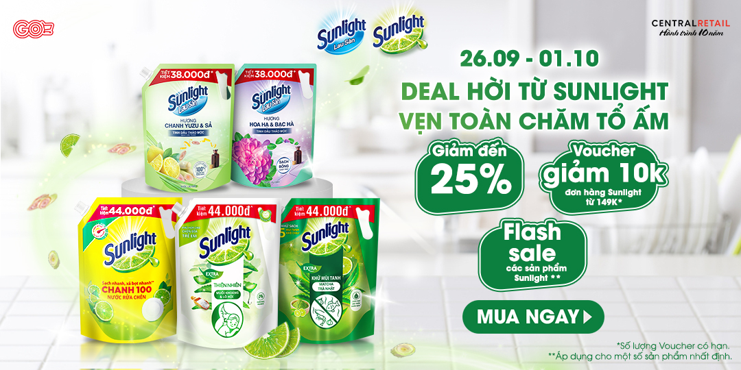 CHĂM SÓC TOÀN DIỆN NHÀ CỬA CÙNG ƯU ĐÃI SIÊU TIẾT KIỆM TỪ UNILEVER