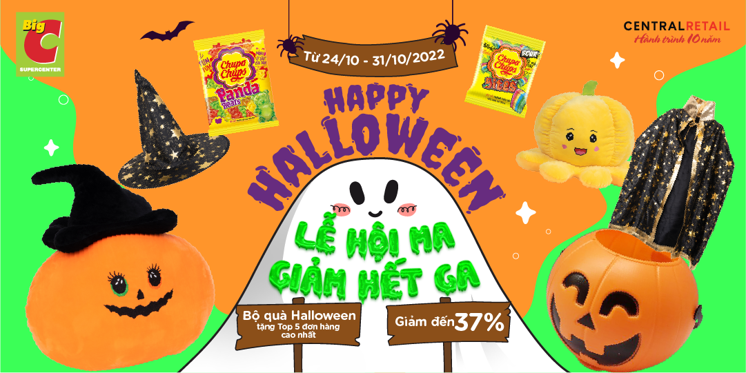 HALLOWEEN RỘN RÃ SALE 37% – MUA SẮM ONLINE VỪA GIẢM GIÁ VỪA TẶNG QUÀ