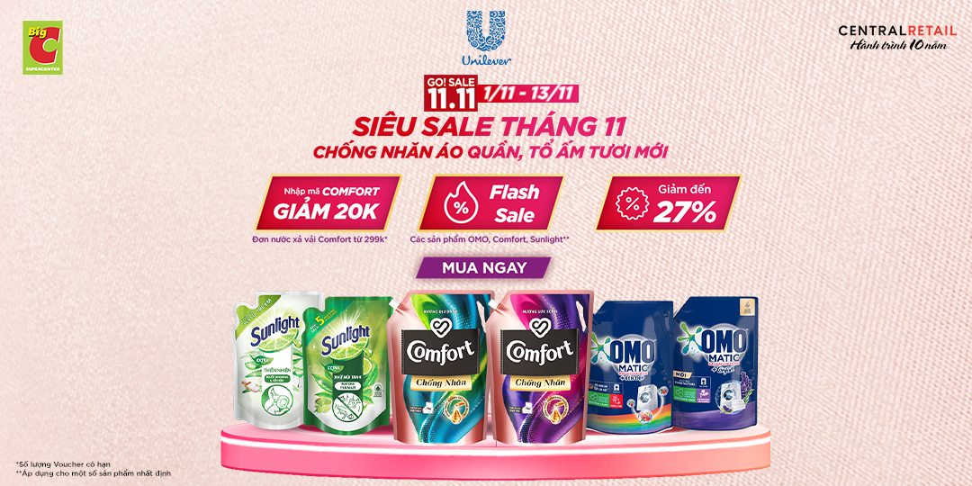 TIN VUI ĐẦU TUẦN! HÀNG LOẠT VOUCHER, QUÀ TẶNG ĐỈNH TỪ UNILEVER SẼ RƠI VÀO VÍ BẠN!