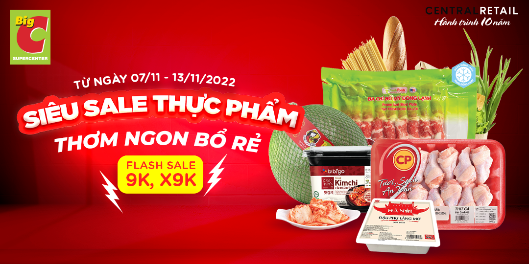 THIÊN ĐƯỜNG THỰC PHẨM TƯƠI NGON TUNG ƯU ĐÃI ĐỒNG GIÁ CHỈ TỪ 9K