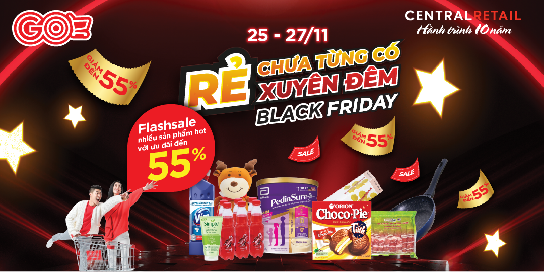 MỞ MÀN SIÊU BÃO BLACKFRIDAY LÀ FLASHSALE 55%