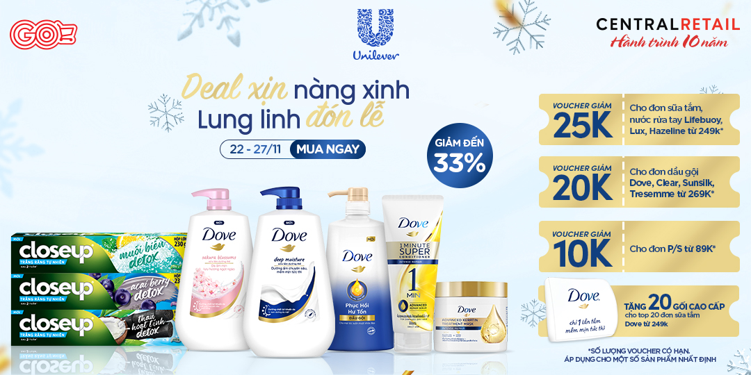 GẤP! 5 NGÀY SĂN ƯU ĐÃI XỊN TỪ UNILEVER