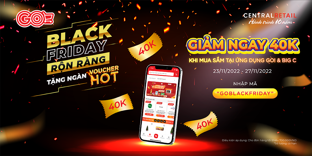 BLACK FRIDAY VUI HẾT SẢY CÙNG VOUCHER ƯU ĐÃI NGẤT NGÂY