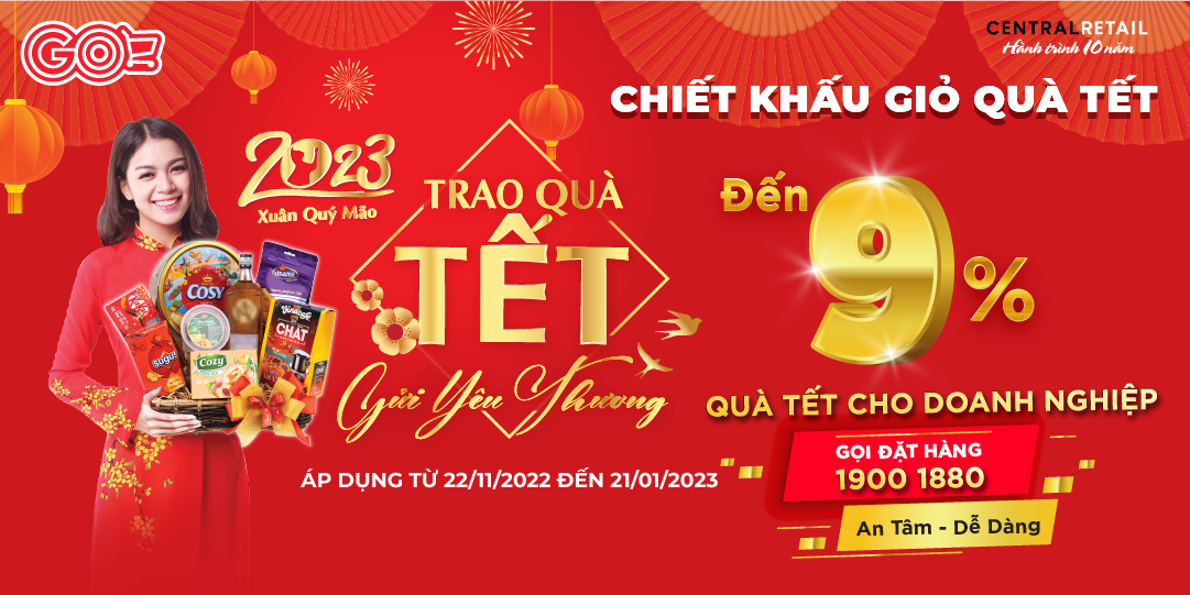 BST QUÀ TẾT GO! 2023 ĐÃ CHÍNH THỨC MỞ BÁN, SĂN QUÀ TẾT CHỈ TỪ 99K & ƯU ĐÃI GIẢI KHÁT HẤP DẪN CHƯA TỪNG CÓ