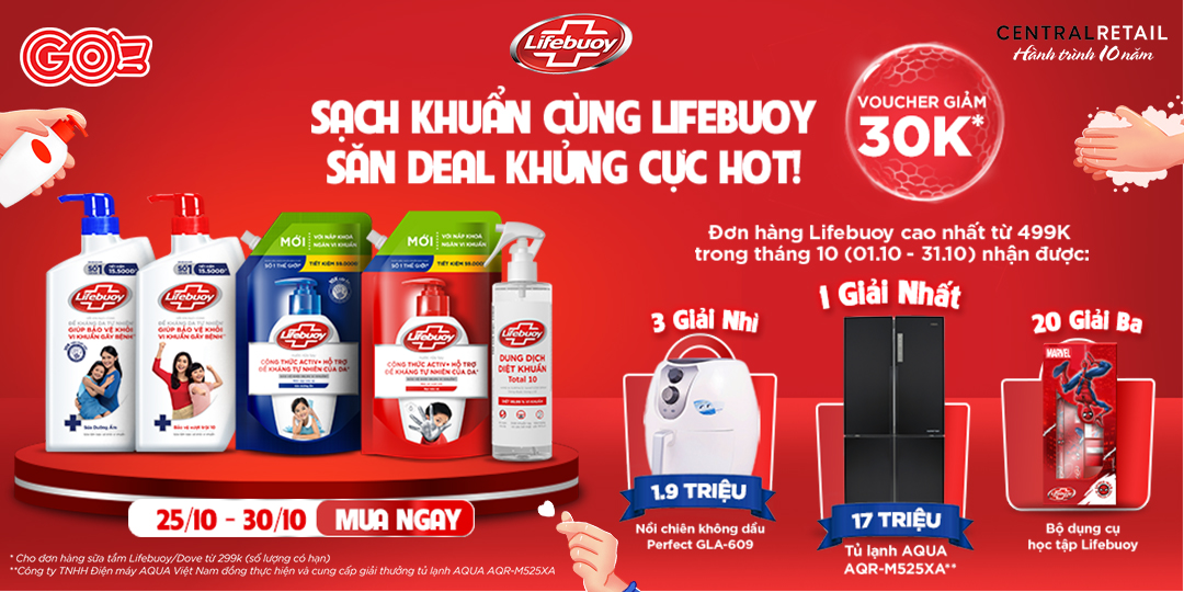 MUA LÀ HỜI - GIẢM 30K KHI MUA SẢN PHẨM CHĂM SÓC CƠ THỂ TỪ UNILEVER