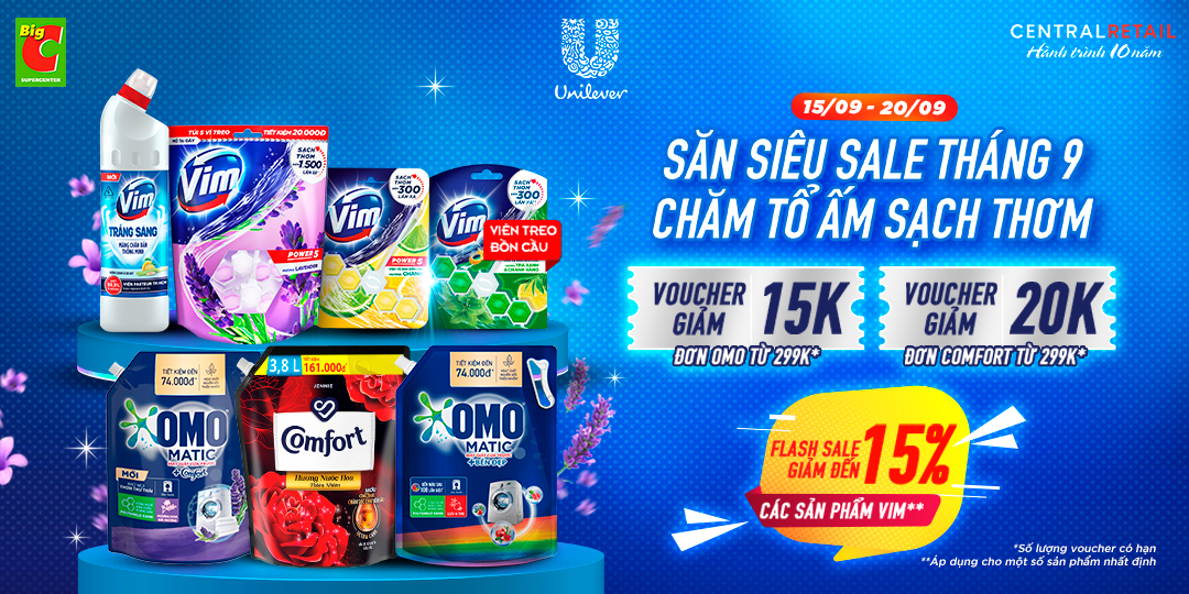 CHÌM ĐẮM VỚI DEAL HOT UNILEVER DUY NHẤT 5 NGÀY - THÊM MÃ GIẢM GIÁ KHÔNG THỂ BỎ QUA