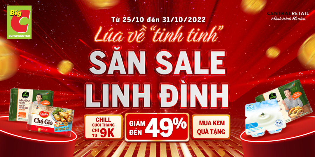 MỪNG LƯƠNG VỀ, BIG C SALE NỬA GIÁ