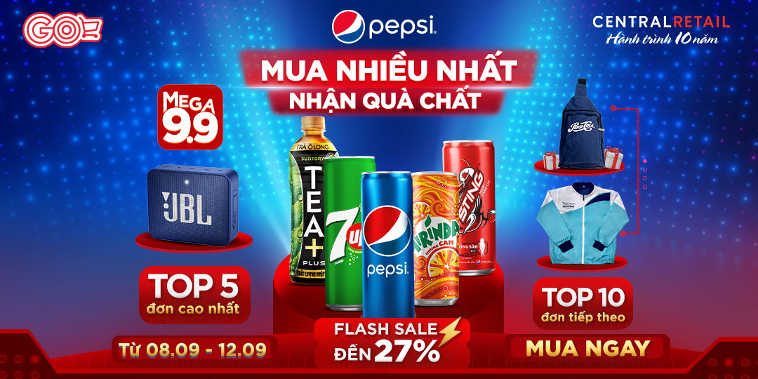 [PEPSI] ĐUA ĐƠN LÊN TOP, RINH LOA JBL CỰC HOT