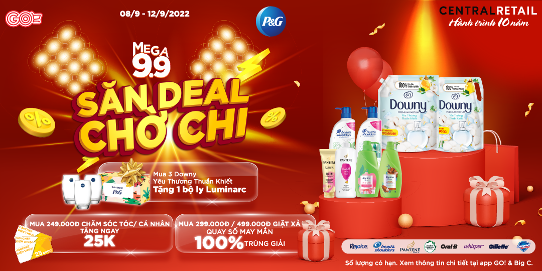 CHẤT LƯỢNG TUYỆT VỜI, P&G TẶNG DEAL CỰC HỜI 